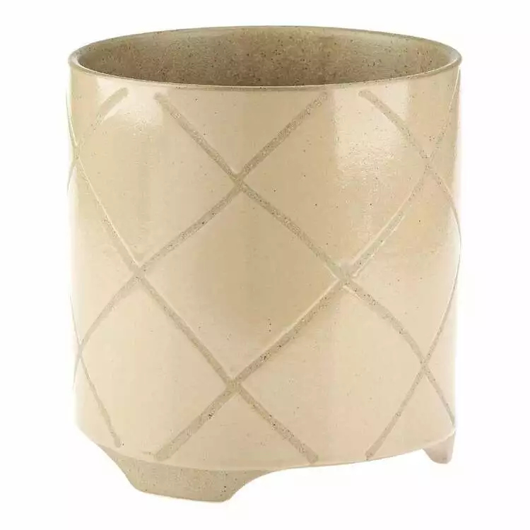 Linen House 24cm Planter Pot Estrada Caramel 3 Linen House 24cm Planter Pot Estrada Caramel