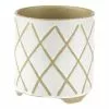 Linen House 16cm Planter Pot Estrada White 2 Linen House 16cm Planter Pot Estrada White -Bed Linen store SP 638440