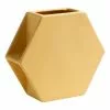 Kas Hex Medium Vase Butter 22.7 X 7.7 X 19.8 Cm 1 Kas Hex Medium Vase Butter 22.7 X 7.7 X 19.8 Cm -Bed Linen store SP 638694