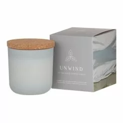 Amalfi Unwind Scented Candle 9.5 X 10 Cm Grey