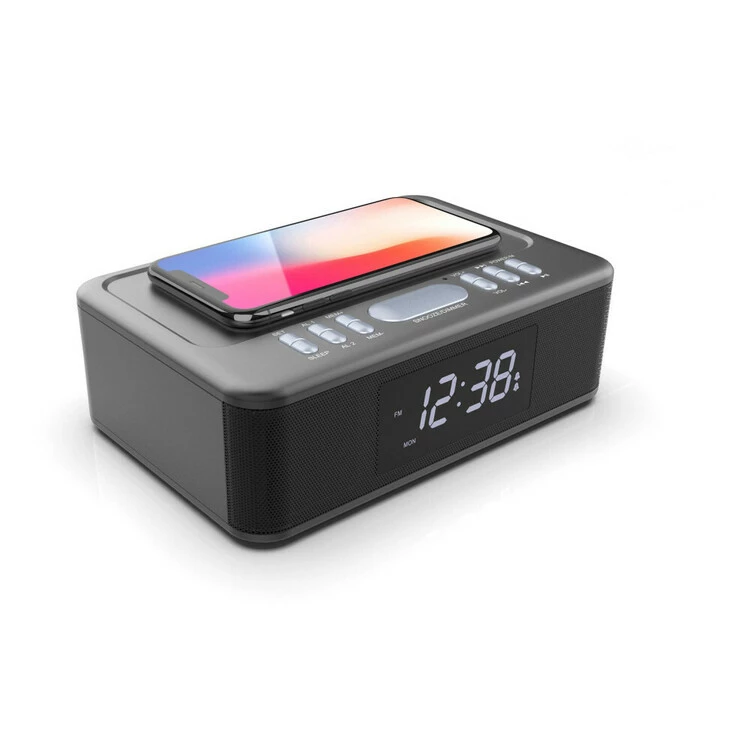 Lenoxx Wireless Charging Bluetooth Alarm Clock 3 Lenoxx Wireless Charging Bluetooth Alarm Clock